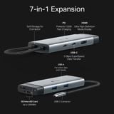 HUB Mở Rộng Đa Năng 7-in-1 TP-LINK UH7020C (Type-C to HDMI4K@60Hz + 2*USB-A 3.0 5Gbps + Type-C 3.0 5Gbps + 1*Type-C PD100W + SD/TF) 