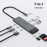  HUB Mở Rộng Đa Năng 7-in-1 TP-LINK UH7020C (Type-C to HDMI4K@60Hz + 2*USB-A 3.0 5Gbps + Type-C 3.0 5Gbps + 1*Type-C PD100W + SD/TF) 