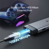  HUB Mở Rộng Đa Năng 9-in-1 TP-LINK UH9120C (Type-C to HDMI4K@60Hz + 3*USB-A 3.0 5Gbps + Type-C 3.0 5Gbps + 1*Type-C PD100W + SD/TF + 1*RJ-45 1Gbps) 