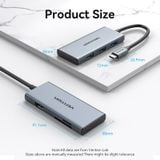  HUB Mở Rộng Kết Nối Đa Năng 6-in-1 VENTION TOO (C to 1*HDMI4K@30Hz + 3*USB 3.0+ 1*SD/TF) 