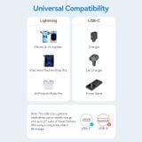  Cáp Sạc Nhanh C to Lightning VENTION LAJ 27W (3A, 480Mbps, Apple Carplay Support, 1m) 