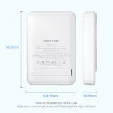  Pin Dự Phòng Không Dây VENTION FHT 10000mAh 22.5W (15W Wireless Charging, 1*Type-C + 1*USB-A port, LED Digital Display, Built-In Folding Stand) 