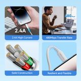  Cáp Sạc Nhanh USB to Lightning VENTION LAI 2.4A (1m, 480Mbps) 