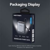  Pin Dự Phòng VENTION FHE 10000mAh 35W (Digital Dislplay, With Type-C Built-in Cable) 