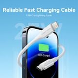  Cáp Sạc Nhanh C to Lightning VENTION LAJ 27W (3A, 480Mbps, Apple Carplay Support, 1m) 
