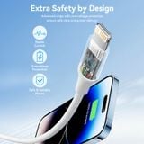  Cáp Sạc Nhanh C to Lightning VENTION LAJ 27W (3A, 480Mbps, Apple Carplay Support, 1m) 