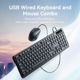  Combo Bàn Phím Kèm Chuột Có Dây VENTION KTC (USB Wired, Full-Sized Keyboard, Ergonomic Design, 1200DPI) 