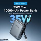  Pin Dự Phòng VENTION FHE 10000mAh 35W (Digital Dislplay, With Type-C Built-in Cable) 