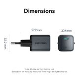  Củ Sạc Nhanh VENTION FEV 20W (1*Type-C port, GaNDash) 