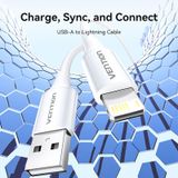  Cáp Sạc Nhanh USB to Lightning VENTION LAI 2.4A (1m, 480Mbps) 