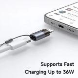  Đầu Chuyển OTG Type-C to Lightning MCDODO OT-763 (with LED Light, PD36W) 