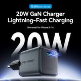  Củ Sạc Nhanh VENTION FEV 20W (1*Type-C port, GaNDash) 