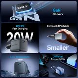  Củ Sạc Nhanh VENTION FEV 20W (1*Type-C port, GaNDash) 