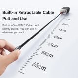  Củ Sạc Nhanh Đa Năng MCDODO CH-411 FreeGo 67W (Power Display, 1*Type-C + 1*USB-A port, with 65cm Type-C Built-in Retractable Cable) 