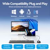  Combo Bàn Phím Kèm Chuột Có Dây VENTION KTC (USB Wired, Full-Sized Keyboard, Ergonomic Design, 1200DPI) 