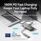  HUB Chuyển Đổi Đa Năng 11-in-1 VENTION TPW (Type-C to RJ45 1Gbps + 1*TF/SD + 1*USB-C Host + 1*Type-C PD100W + 1*USB-C/1*HDMI2 4K@60Hz + USB-A 3.2 Gen2 10Gbps + 2*Type-C 3.2 Gen2 10Gbps + DP or HDMI1 4K@60Hz, DisplayLink, Compatible with Windows/MacOS) 