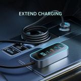  Tẩu Sạc Cho Ô Tô MCDODO CC-190 107W (Digital Display 1*Type-C + 4*USB-A, with 1.5m Cable) 