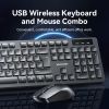  Combo Chuột Kèm Bàn Phím Không Dây VENTION KTD (Full-Sized Keyboard, 2.4GHz, 1200DPI, 3 Buttons Mouse, ≤10m, AAA Battery) 