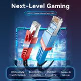  Cáp Mạng LAN Cat8 SFTP VENTION IKJ (40Gbps, 26AWG OFC, 2000MHz) 