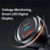  Tẩu Sạc Cho Ô Tô MCDODO CC-567 95W (1*Type-C + 1*USB-A, LED Digital Display) 