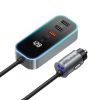  Tẩu Sạc Cho Ô Tô MCDODO CC-190 107W (Digital Display 1*Type-C + 4*USB-A, with 1.5m Cable) 
