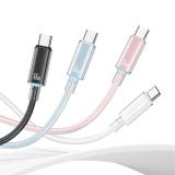  Cáp Sạc USAMS SJ658 Cloud Series USB-A to Type-C Braided Data with Light 