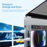  Cáp Sạc Nhanh C to Lightning VENTION LAJ 27W (3A, 480Mbps, Apple Carplay Support, 1m) 