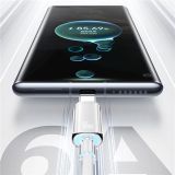  Cáp Sạc USAMS SJ658 Cloud Series USB-A to Type-C Braided Data with Light 