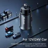  Tẩu Sạc Cho Ô Tô MCDODO CC-190 107W (Digital Display 1*Type-C + 4*USB-A, with 1.5m Cable) 