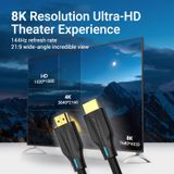  Cáp HDMI2.1 VENTION AAU 8K (8K@60Hz/4K@120Hz, VRR, QMS, ALLM, eARC, QFT, 48Gbps, Static HDR, Dynamic HDR, 32 audio channels, 1536KHz aggregate sample rate) 