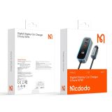  Tẩu Sạc Cho Ô Tô MCDODO CC-190 107W (Digital Display 1*Type-C + 4*USB-A, with 1.5m Cable) 