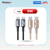  Cáp Sạc Nhanh Sợi Bọc Dù Siêu Bền USAMS SJ751 C to C Fast Charge Cable 240W (Colorful Light, 480Mbps, 1.2m) 