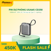  Pin Dự Phòng USAMS CD258 10000mAh 20W (With Built-in Type-C + Lighting cable, Digital Display, 3C Certification) 