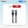  Cáp Sạc Nhanh C to C USAMS SJ775 U93 240W (PD3.1, 1.2m, Cyberpunk Light Effect, 480Mbps) 