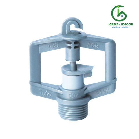 Béc tưới rau bọc INOX BB907-VAN ren ngoài 17 IGreen