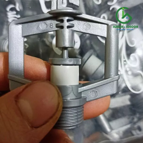 Béc tưới rau bọc INOX BB907-VAN ren ngoài 17 IGreen