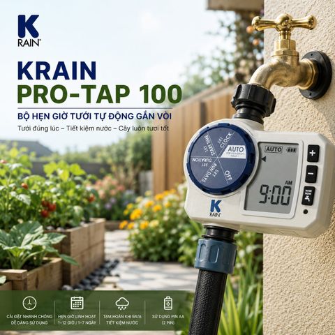 Bộ hẹn giờ tưới cây K-Rain PRO-TAP 100