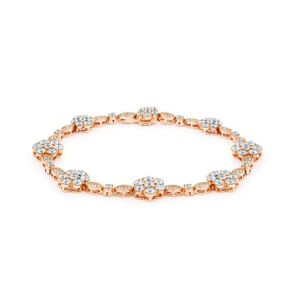 Lắc tay vàng hồng 18K gắn kim cương DOJI AFBB900026D3ML1