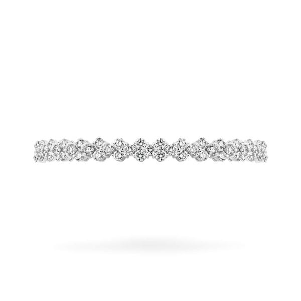 Lắc tay vàng trắng 14K gắn kim cương DOJI AFBB900479F2ML1