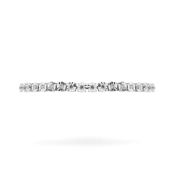 Lắc tay vàng trắng 14K gắn kim cương DOJI AFBB900521F2HM1
