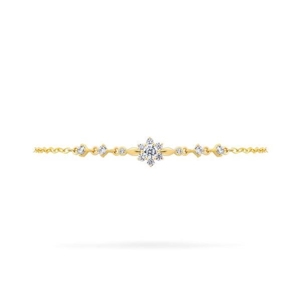 Lắc tay vàng vàng 14K gắn đá CZ DOJI AFBJ000546F1CZ1