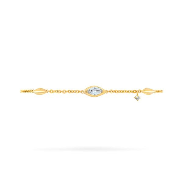 Lắc tay vàng vàng 14K gắn đá CZ DOJI AFBK000806F1CZ1