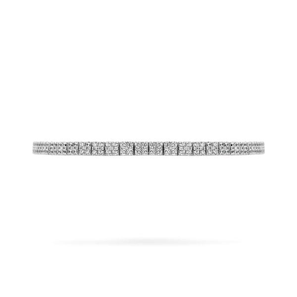 Lắc tay vàng trắng 18K gắn đá CZ DOJI AFBM001126D2CZ1