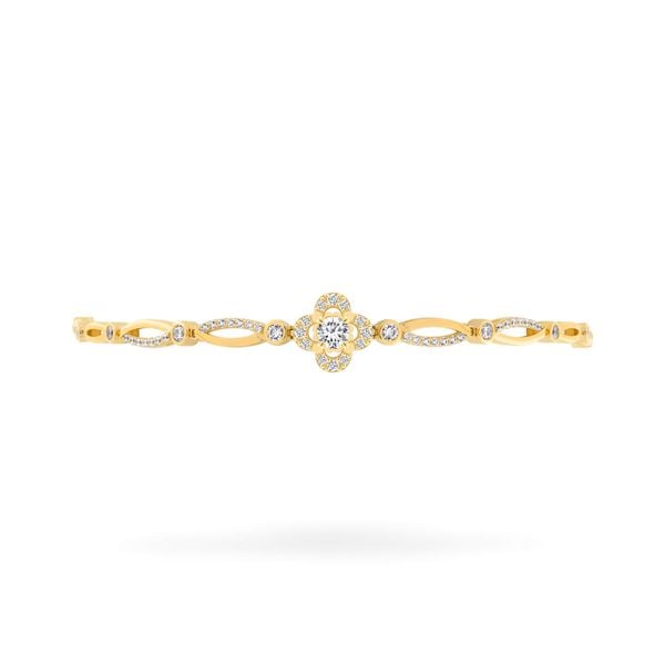 Lắc tay vàng vàng 18K gắn đá CZ DOJI AFBM100547D1CZ1