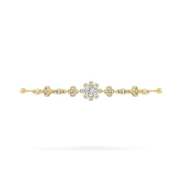 Lắc tay vàng vàng 18K gắn đá CZ DOJI AFBM200542D1CZ1