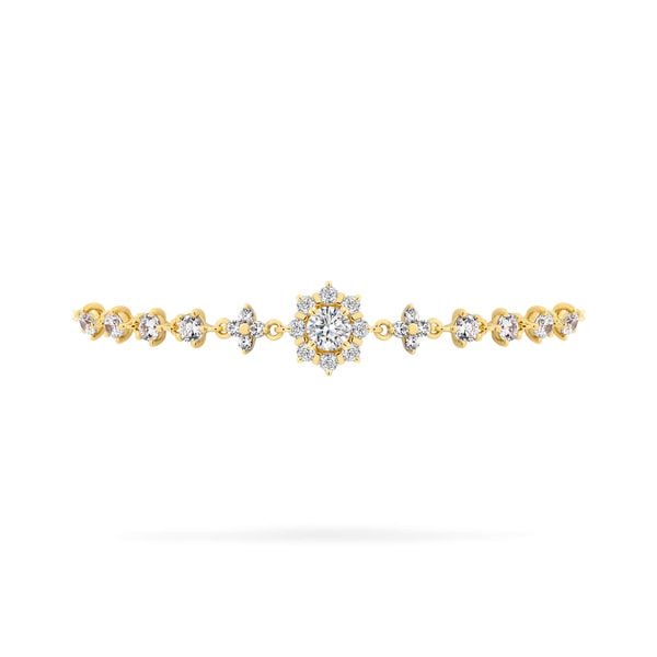 Lắc tay vàng vàng 18K gắn đá CZ DOJI AFBM200544D1CZ1