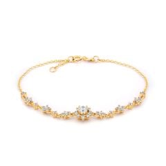 Lắc tay vàng vàng 18K gắn đá CZ DOJI AFBM200545D1CZ1