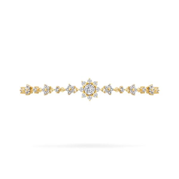 Lắc tay vàng vàng 18K gắn đá CZ DOJI AFBM200545D1CZ1