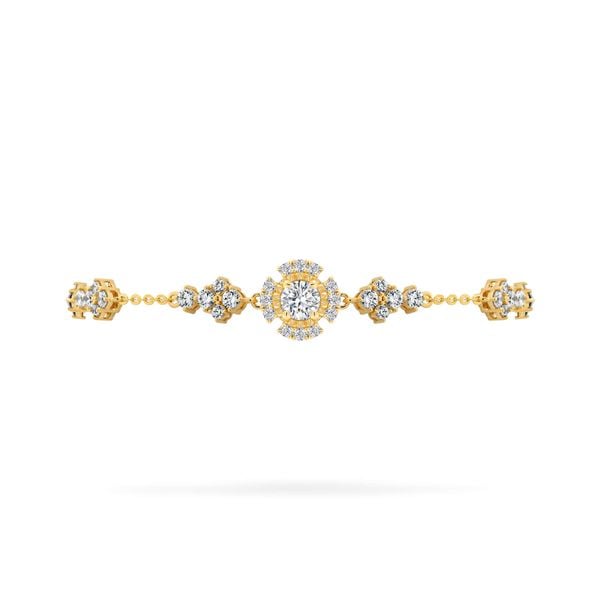 Lắc tay vàng vàng 18K gắn đá CZ DOJI AFBM300543D1CZ1