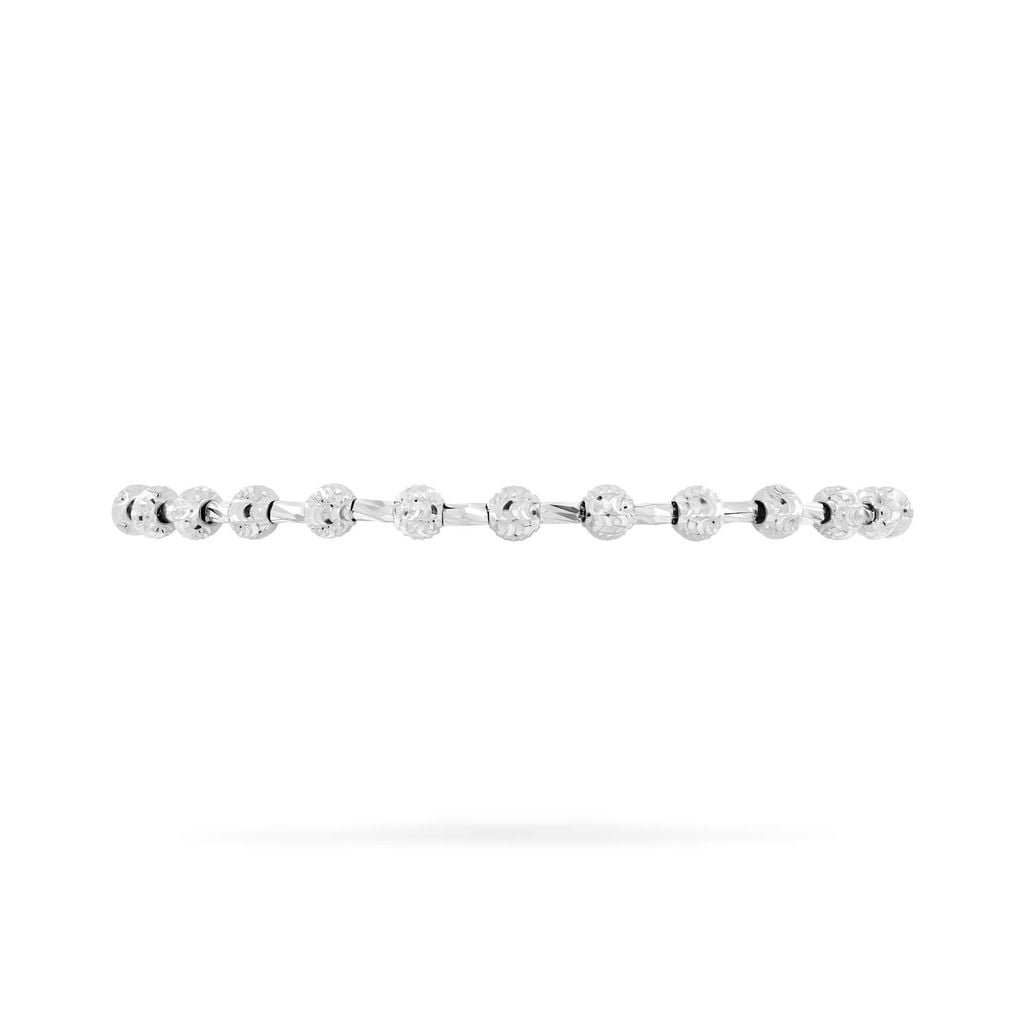 Lắc tay vàng trắng 18K DOJI AFBM910212D2KK1 